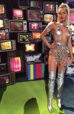 MILEY CYRUS at MTV Video Music Awards 2015 in Los Angeles