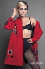 MILEY CYRUS in Marie Claire Magazine, September 2015 Issue
