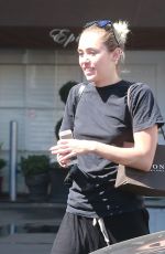MILEY CYRUS Leaves Epione Cosmetic Laser Center in Beverly Hills 08/13/2015