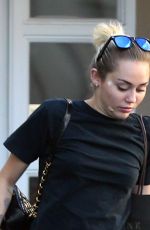 MILEY CYRUS Leaves Epione Cosmetic Laser Center in Beverly Hills 08/13/2015
