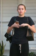MILEY CYRUS Leaves Epione Cosmetic Laser Center in Beverly Hills 08/13/2015