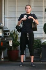 MILEY CYRUS Leaves Epione Cosmetic Laser Center in Beverly Hills 08/13/2015