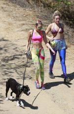 MILEY CYRUS Out Hiking in Hollywood Hills 08/29/2015