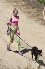 MILEY CYRUS Out Hiking in Hollywood Hills 08/29/2015