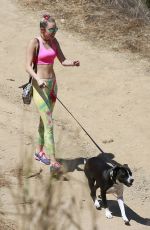 MILEY CYRUS Out Hiking in Hollywood Hills 08/29/2015