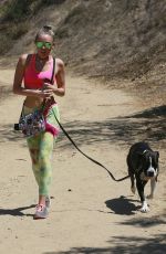 MILEY CYRUS Out Hiking in Hollywood Hills 08/29/2015