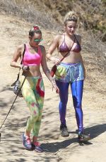 MILEY CYRUS Out Hiking in Hollywood Hills 08/29/2015