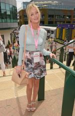MILLIE MACKINTOSH and LAURA WHITMORE at Evian Live Young Suite on the Opening Day of Wimbledon in London