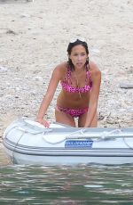 MYLEENE KLASS in Bikini at a Boat in Ibiza 07/28/2015