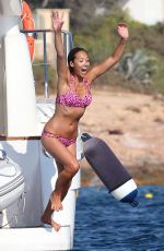 MYLEENE KLASS in Bikini at a Boat in Ibiza 07/28/2015