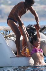 MYLEENE KLASS in Bikini at a Boat in Ibiza 07/28/2015