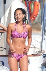 MYLEENE KLASS in Bikini at a Boat in Ibiza 07/28/2015