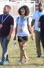 NATHALIE EMMANUEL at V Festival at Hylands Park in Chelmsford 08/22/2015