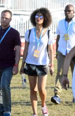 NATHALIE EMMANUEL at V Festival at Hylands Park in Chelmsford 08/22/2015