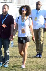 NATHALIE EMMANUEL at V Festival at Hylands Park in Chelmsford 08/22/2015