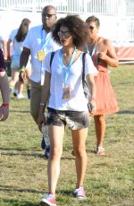 NATHALIE EMMANUEL at V Festival at Hylands Park in Chelmsford 08/22/2015