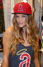NINA AGDAL at Angel Stadium in Anaheim 08/17/2015