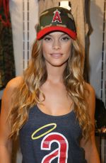 NINA AGDAL at Angel Stadium in Anaheim 08/17/2015