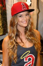NINA AGDAL at Angel Stadium in Anaheim 08/17/2015