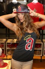 NINA AGDAL at Angel Stadium in Anaheim 08/17/2015
