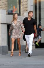 NINA AGDAL Out and About in New York 08/08/2015