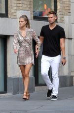 NINA AGDAL Out and About in New York 08/08/2015