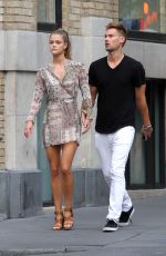 NINA AGDAL Out and About in New York 08/08/2015