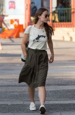 OLIVIA WILDE Out and About in New York 08/25/2015