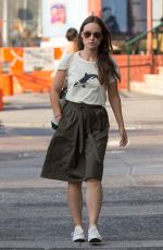 OLIVIA WILDE Out and About in New York 08/25/2015
