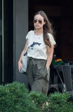 OLIVIA WILDE Out and About in New York 08/25/2015