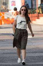 OLIVIA WILDE Out and About in New York 08/25/2015