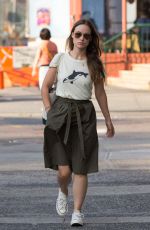 OLIVIA WILDE Out and About in New York 08/25/2015