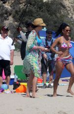 PAGET BREWSTER in Swimsuit on the Set of Grandfathered in Malibu 08/10/2015