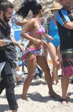 PAGET BREWSTER in Swimsuit on the Set of Grandfathered in Malibu 08/10/2015