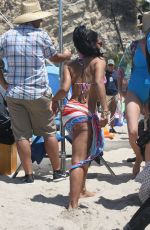 PAGET BREWSTER in Swimsuit on the Set of Grandfathered in Malibu 08/10/2015