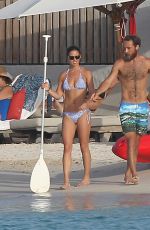 PIPPA MIDDLETON in Bikini Paddleboarding in St. Barths 08/21/2015