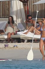 PIPPA MIDDLETON in Bikini Paddleboarding in St. Barths 08/21/2015