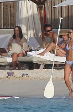 PIPPA MIDDLETON in Bikini Paddleboarding in St. Barths 08/21/2015