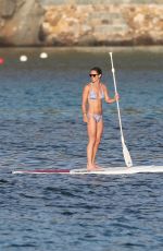 PIPPA MIDDLETON in Bikini Paddleboarding in St. Barths 08/21/2015