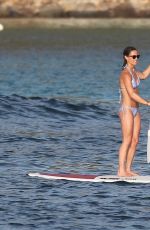 PIPPA MIDDLETON in Bikini Paddleboarding in St. Barths 08/21/2015