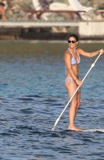 PIPPA MIDDLETON in Bikini Paddleboarding in St. Barths 08/21/2015