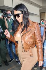 Pregnant KIM KARDASHIAN at LAX Airport in Los Angeles 08/03/2015