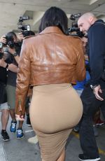 Pregnant KIM KARDASHIAN at LAX Airport in Los Angeles 08/03/2015
