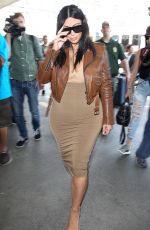 Pregnant KIM KARDASHIAN at LAX Airport in Los Angeles 08/03/2015