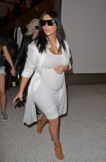 Pregnant KIM KARDASHIAN at Los Angeles International Airport 08/04/2015