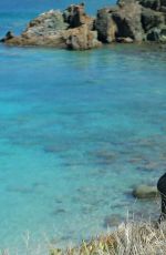 Pregnant KIM KARDASHIAN in Tights Workout at Vacationing in St. Barts 08/18/2015