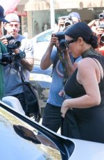 Pregnant KIM KARDASHIAN Out and About in Los Angeles 08/24/2015