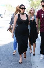 Pregnant KIM KARDASHIAN Out and About in Los Angeles 08/24/2015