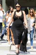 Pregnant KIM KARDASHIAN Out and About in Los Angeles 08/24/2015