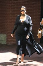 Pregnant KIM KARDASHIAN Out and About in Los Angeles 08/24/2015
